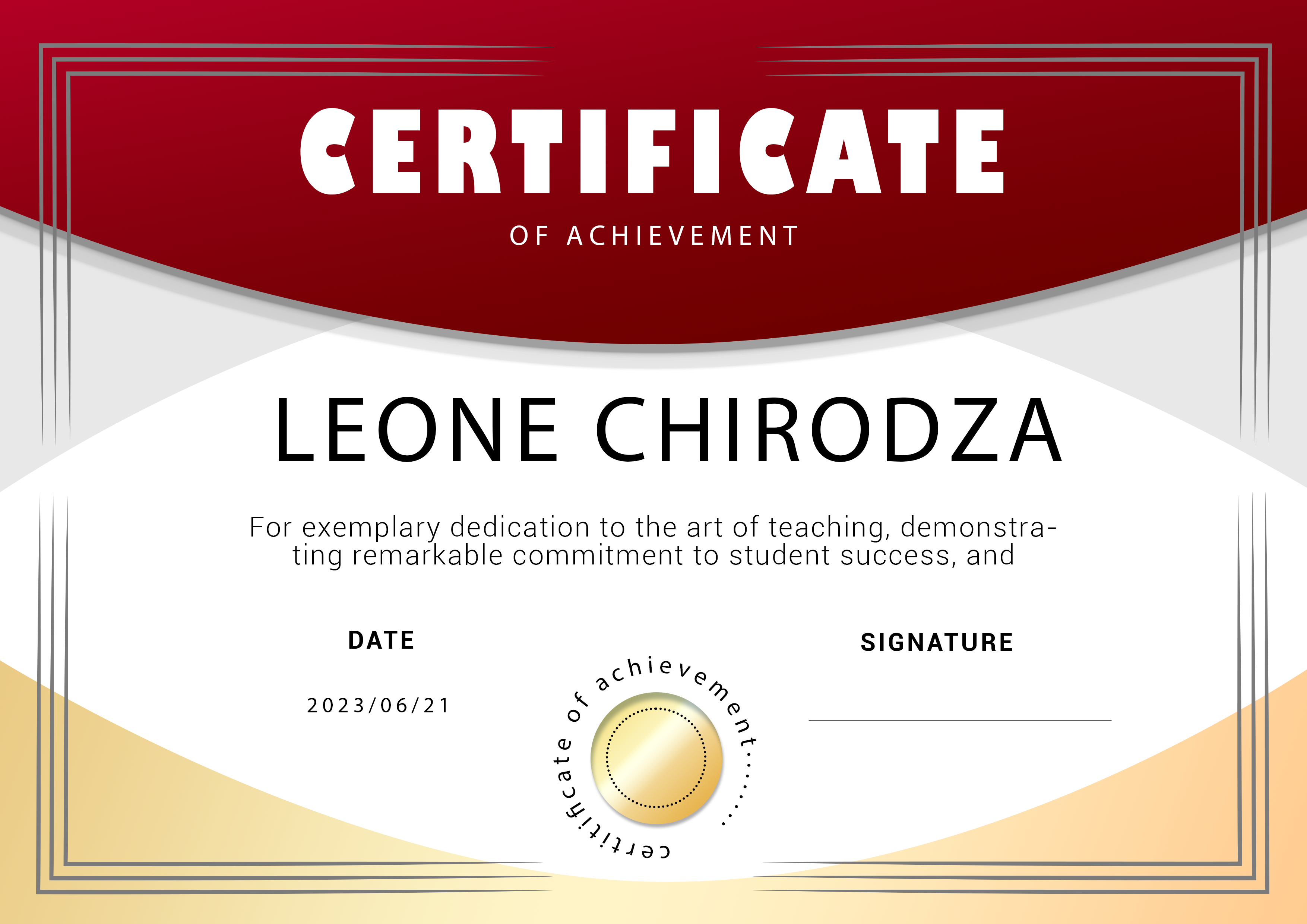 Professional Certificate Design